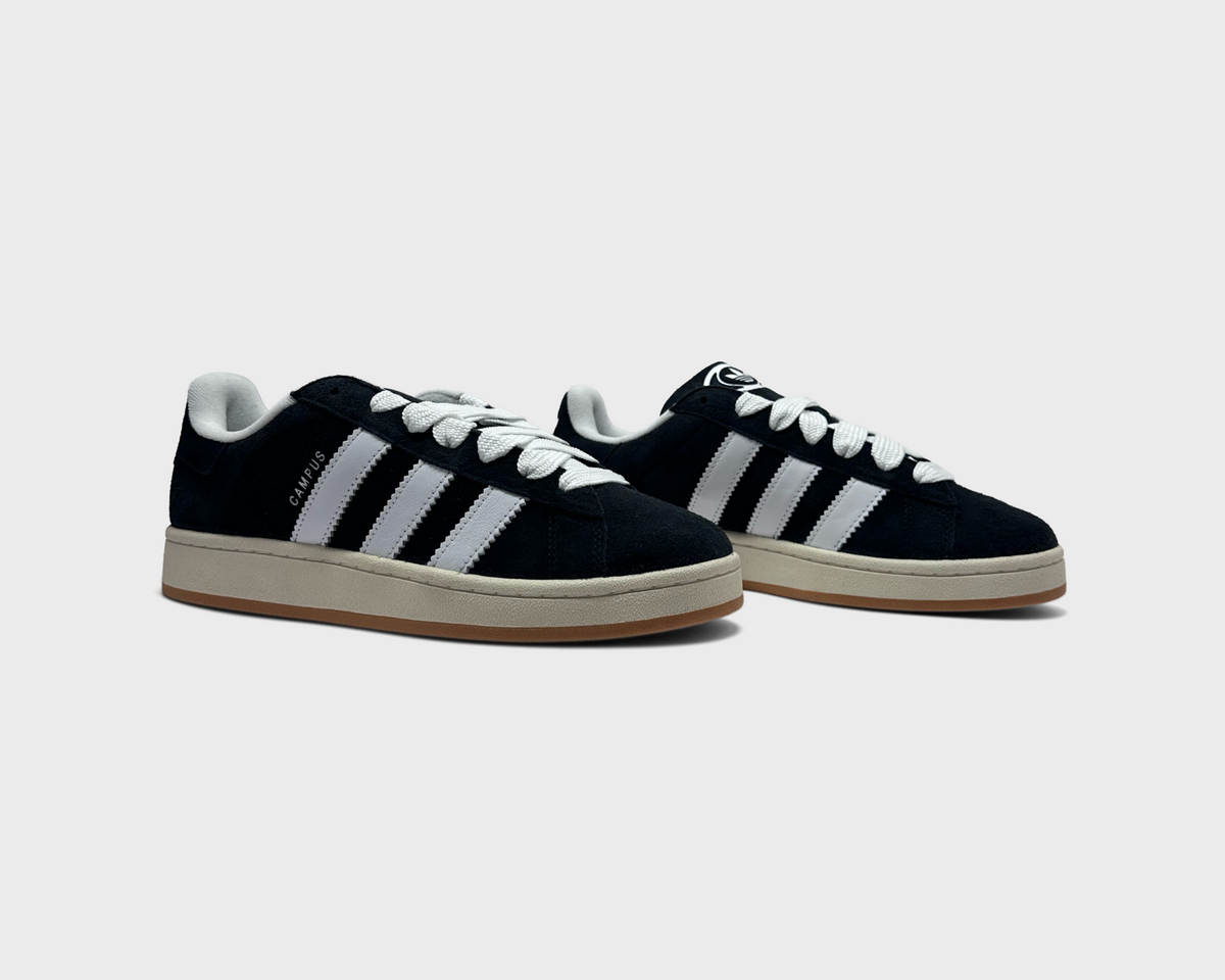 adidas Campus 00s Black White Sneaker schwarz weiß Paar schräg von vorne