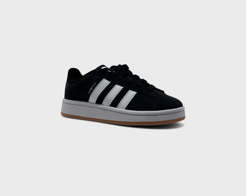 adidas Campus 00s Black White Kids Sneaker schwarz weiß schräg von vorne