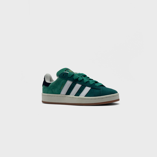Adidas Campus 00s Dark Green Sneaker dunkelgrün schräg von vorne
