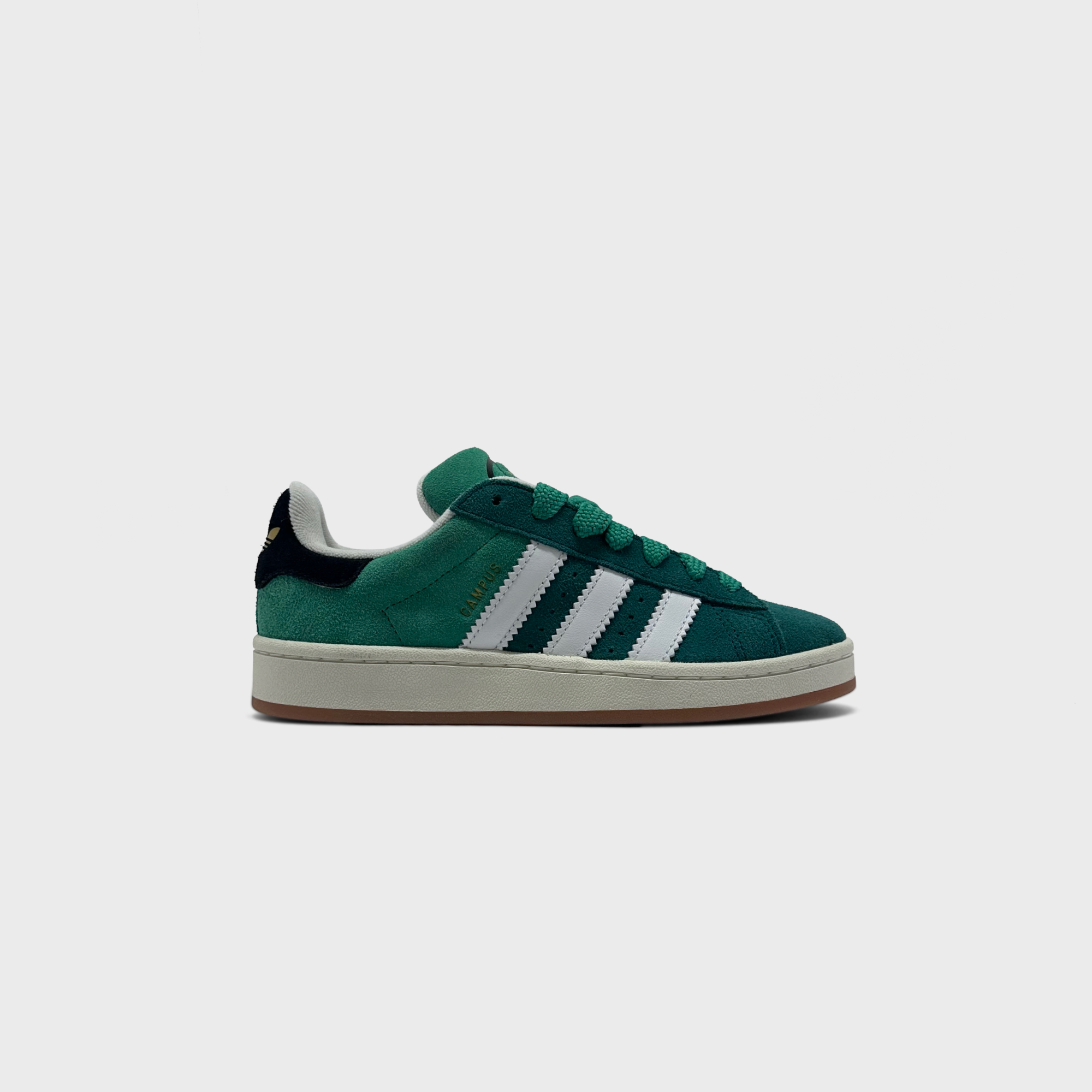Adidas Campus 00s Dark Green Sneaker dunkelgrün Außenseite Seitenansicht
