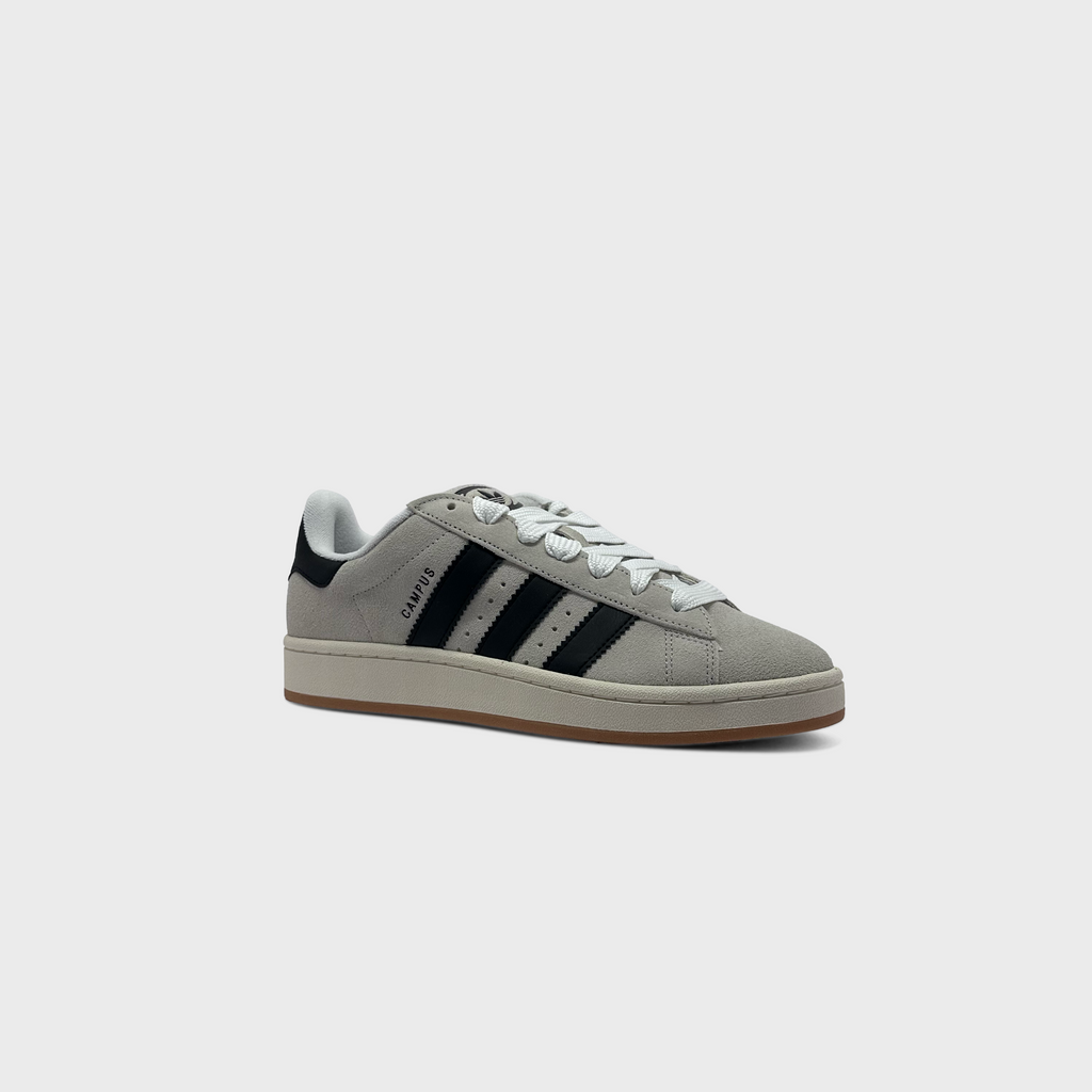 Adidas Campus 00s Grey Black Sneaker grau schwarz schräg von vorne
