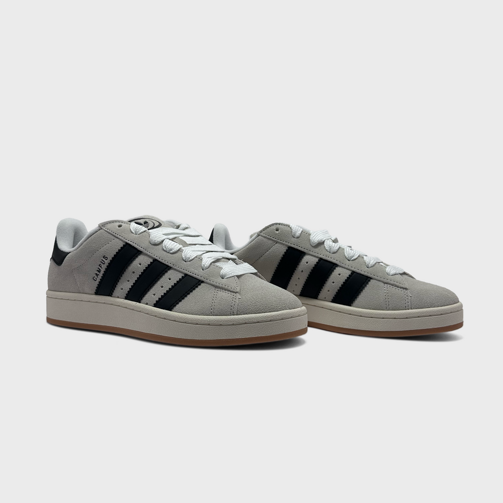 Adidas Campus 00s Grey Black Sneaker grau schwarz Paar schräg von vorne
