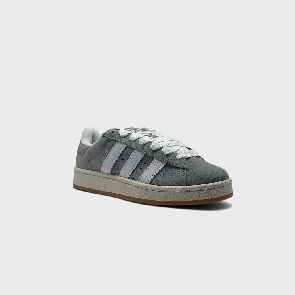 Adidas Campus 00s Grey White Sneaker grau weiß schräg von vorne
