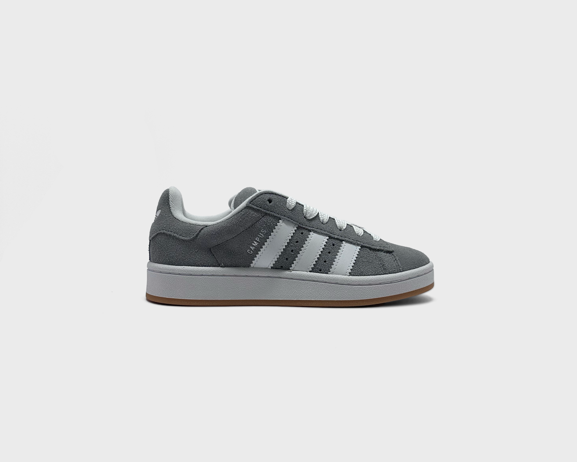 Adidas Campus 00s Light Grey White Sneaker hellgrau weiß Außenseite Seitenansicht

