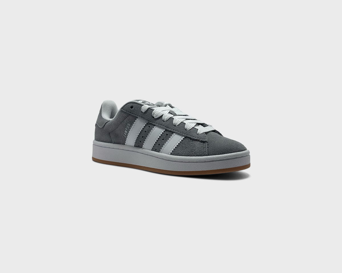 adidas Campus 00s Light Grey White Kids Sneaker hellgrau weiß schräg von vorne