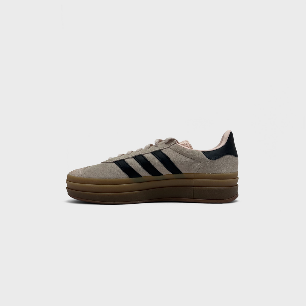 Adidas Gazelle Bold Cream Black Sneaker beige schwarz Innenseite Seitenansicht
