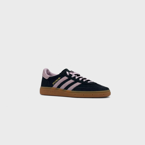 Adidas Handball Spezial Black Pink Sneaker schwarz rosa schräg von vorne
