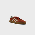 Adidas Handball Spezial Collegiate Orange Cream White Sneaker orange cremeweiß schräg von vorne
