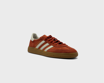 Adidas Handball Spezial Collegiate Orange Cream White Sneaker orange cremeweiß schräg von vorne
