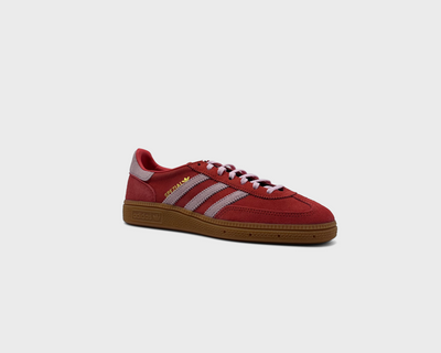 Adidas Handball Spezial Red Pink Sneaker rot rosa schräg von vorne
