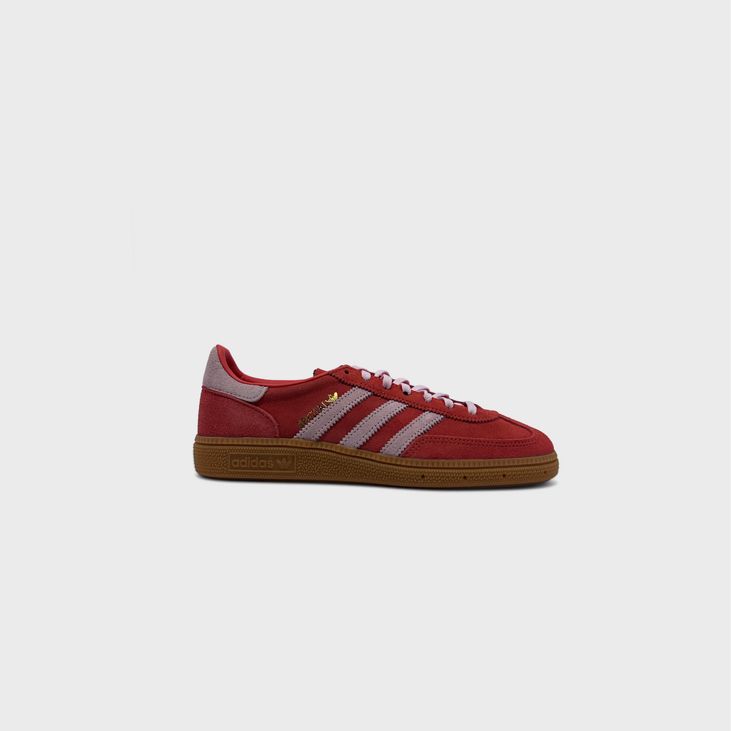 Adidas Handball Spezial Red Pink Sneaker rot rosa Außenseite Seitenansicht
