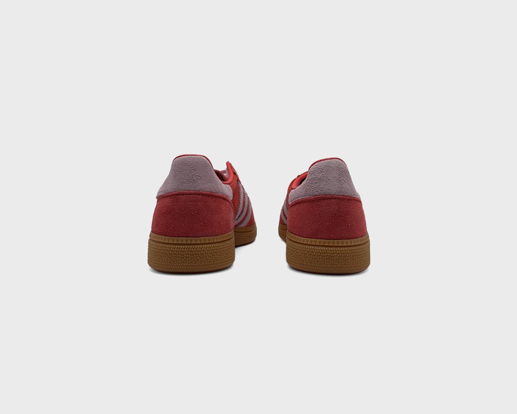 Adidas Handball Spezial Red Pink Sneaker rot rosa Sneaker Paar Rückansicht
