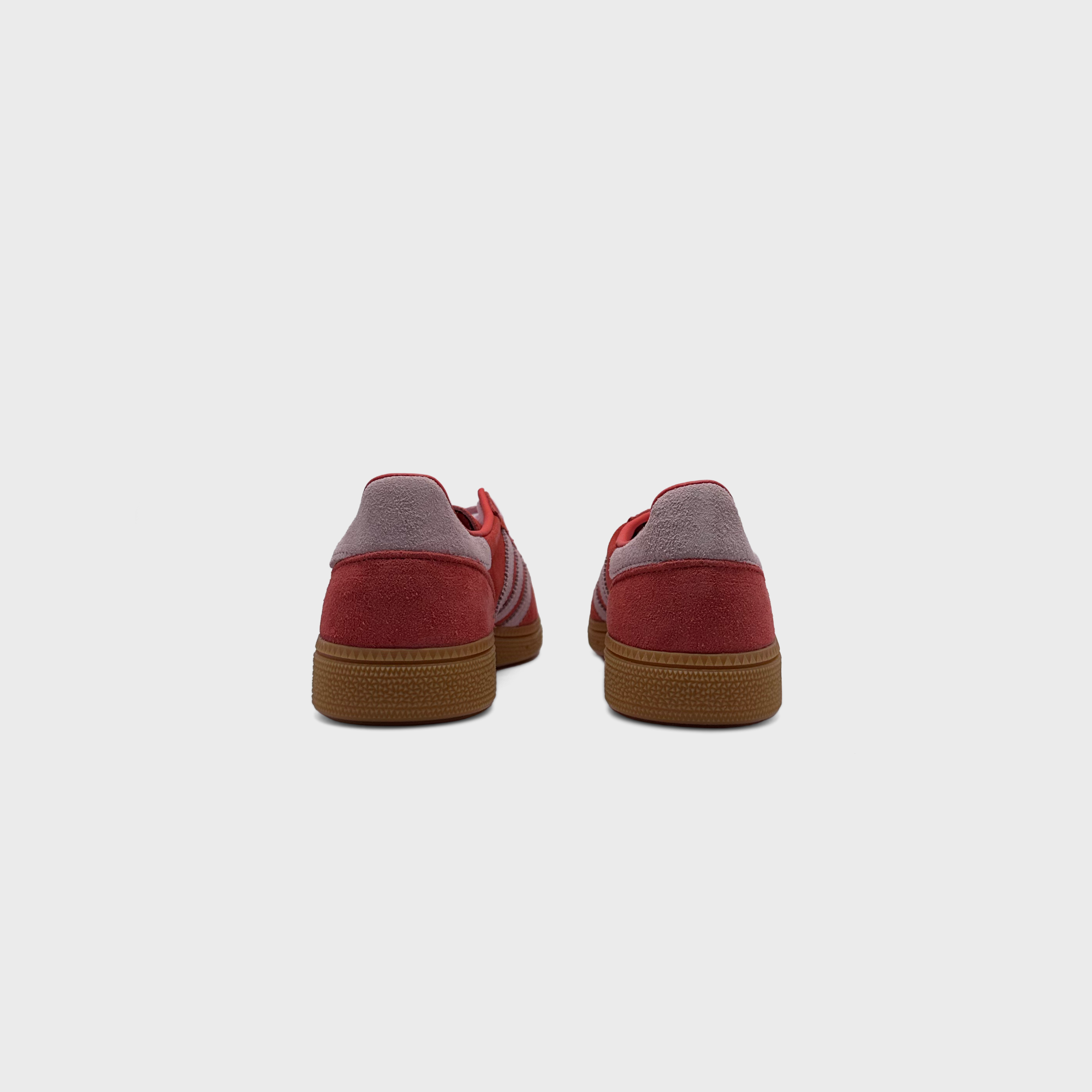 Adidas Handball Spezial Red Pink Sneaker rot rosa Sneaker Paar Rückansicht
