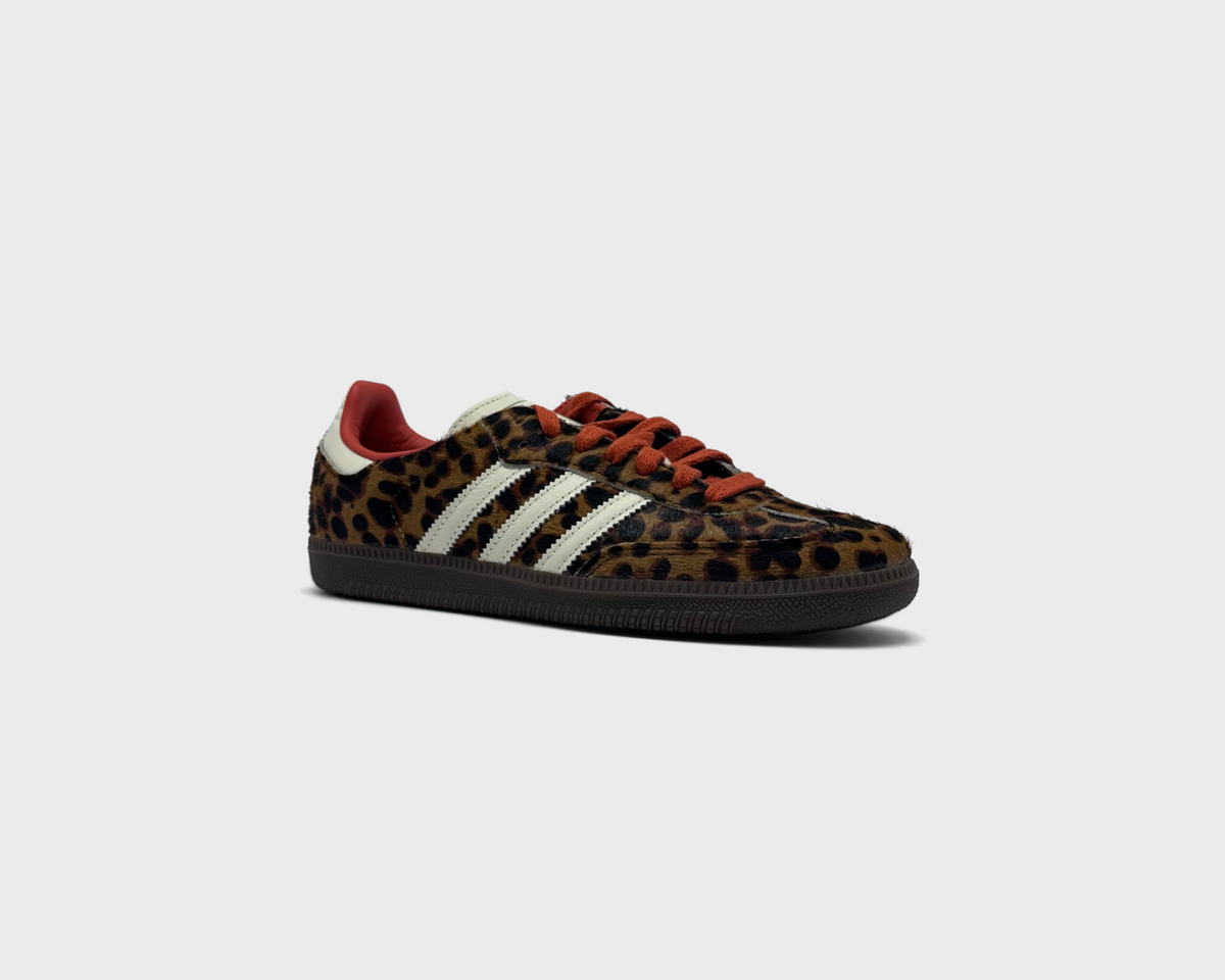 adidas Samba OG Leopard Sneaker leopard schräg von vorne