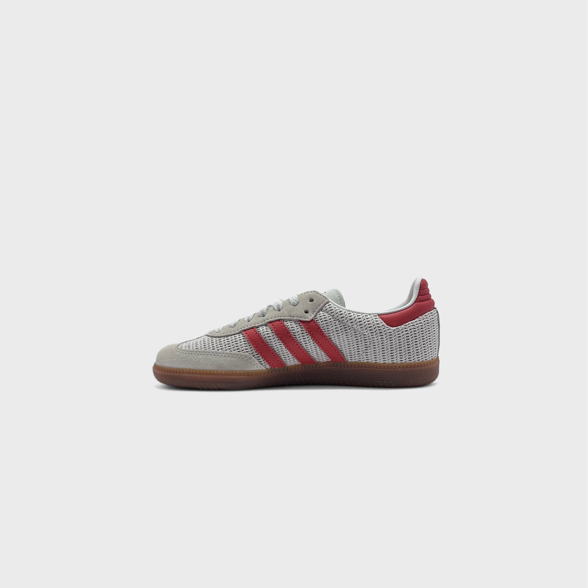 Adidas Samba OG White Red Sneaker weiß rot Innenseite Seitenansicht
