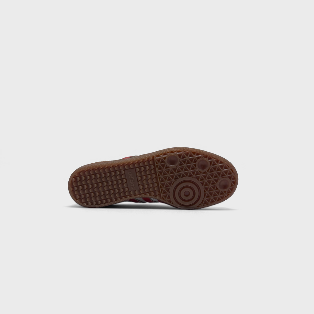 Adidas Samba OG White Red Sneaker weiß rot Sohle Unterseite
