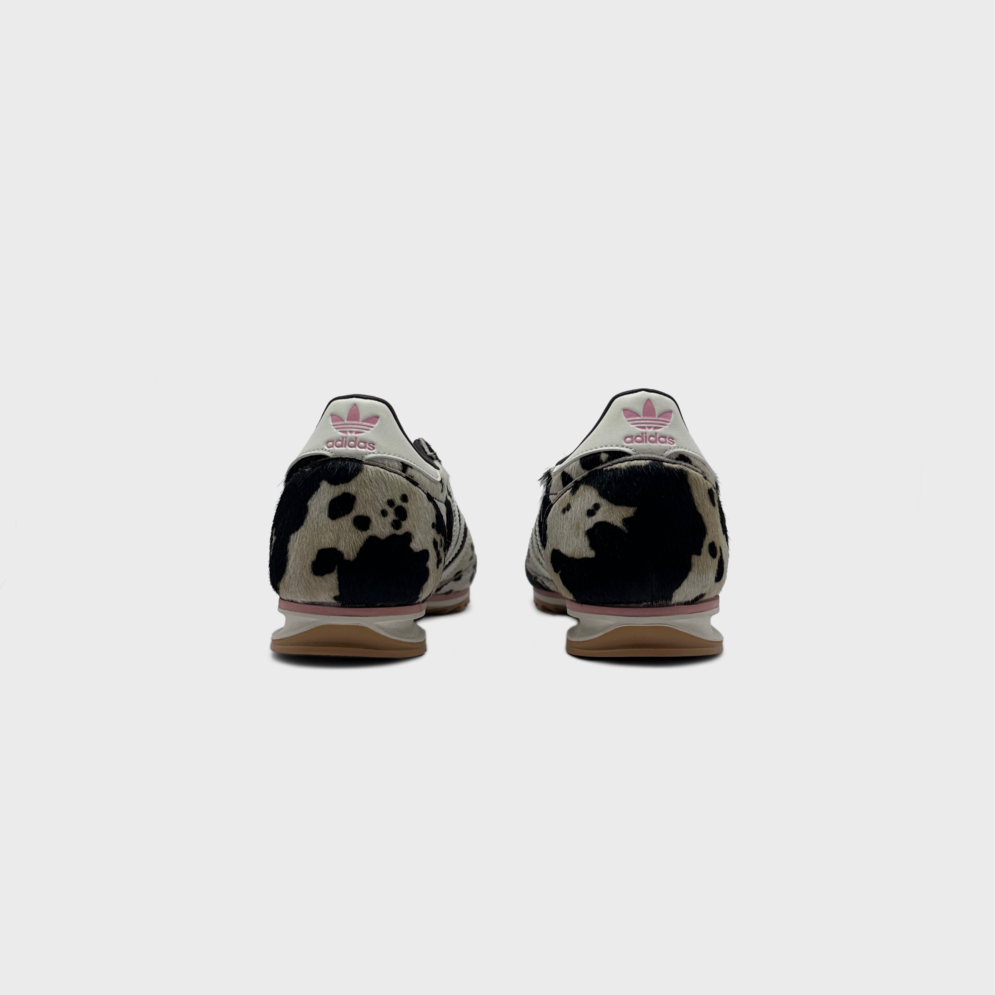 Adidas SL 72 OG Cow Print Sneaker schwarz weiß Kuhmuster Innenseite Seitenansicht
