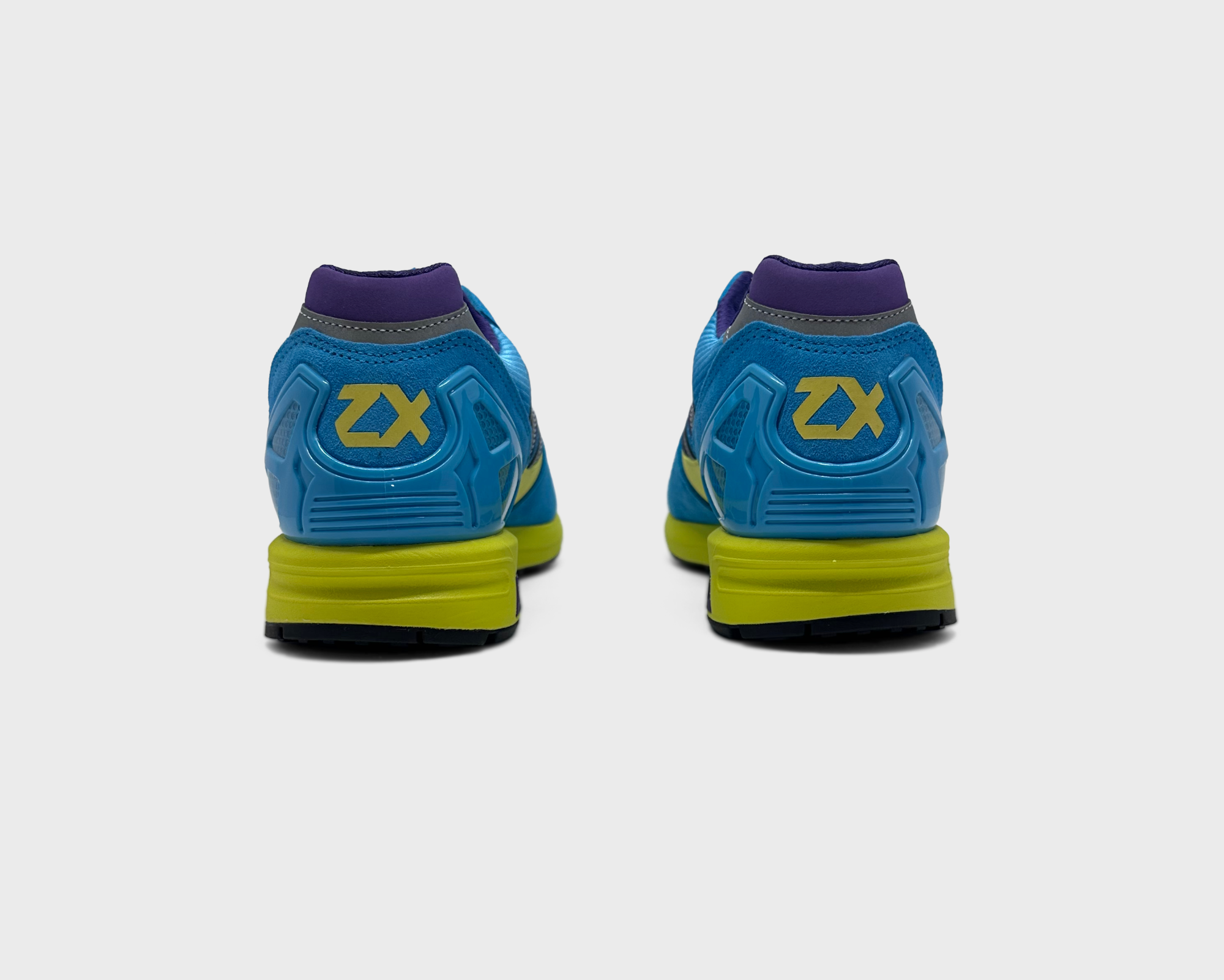 Adidas ZX8000 Blue Green Sneaker blau grün Sneaker Paar Rückansicht

