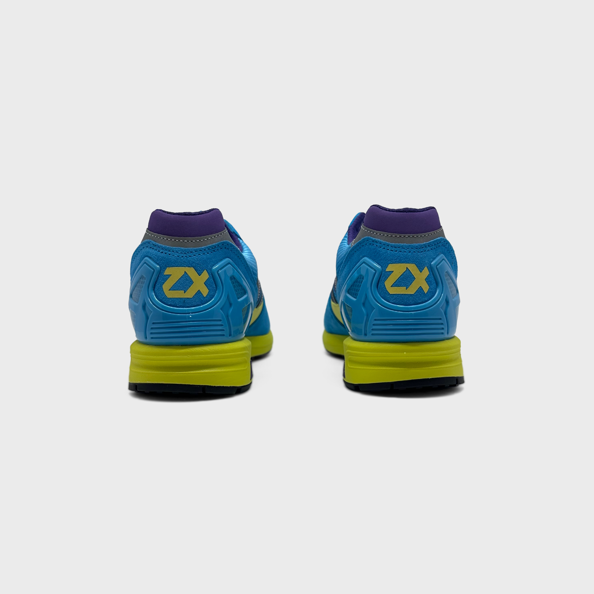 Adidas ZX8000 Blue Green Sneaker blau grün Sneaker Paar Rückansicht
