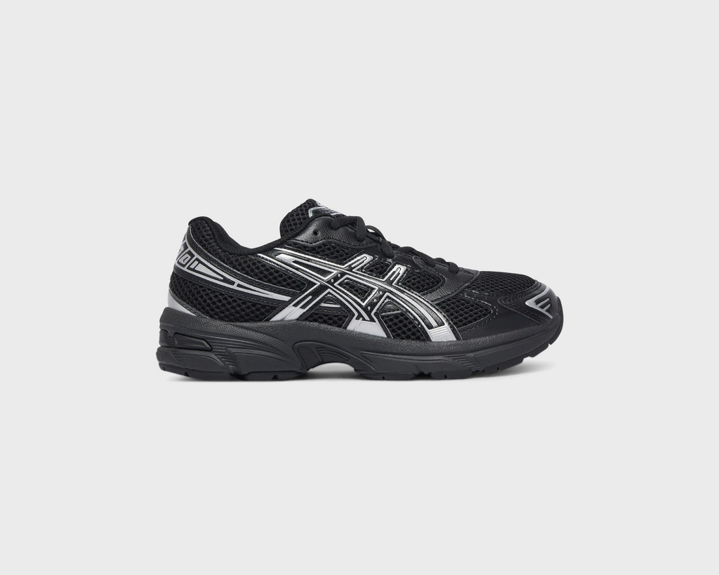 Asics Gel-1130 Black Pure Silver Sneaker schwarz silber Außenseite Seitenansicht