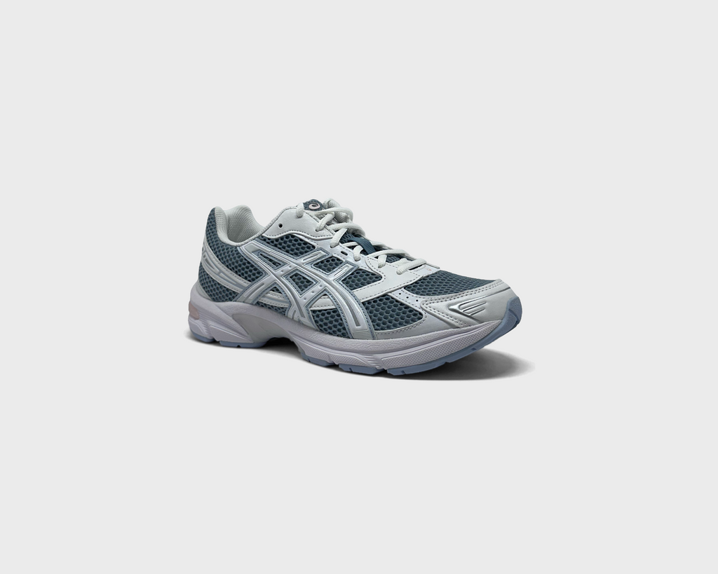 Asics Gel-1130 Slate Blue White Sneaker blaugrau weiß schräg von vorne