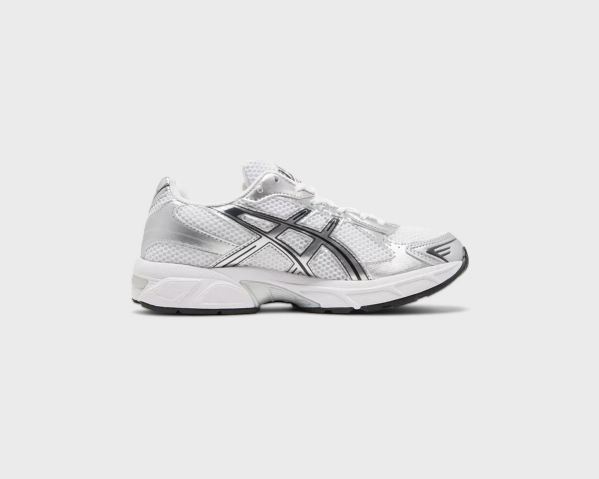 Asics Gel-1130 White Pure Silver Sneaker weiß silber Außenseite Seitenansicht