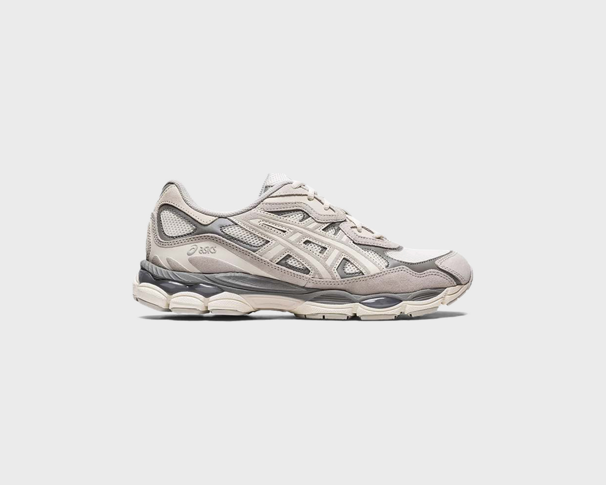 Asics Gel-NYC Cream Oyster Grey Sneaker creme grau Außenseite Seitenansicht