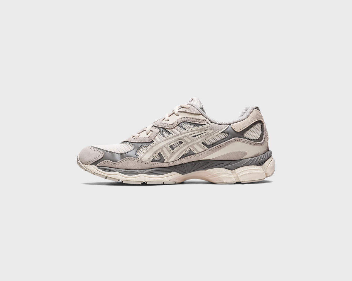 Asics Gel-NYC Cream Oyster Grey Sneaker creme grau Innenseite Seitenansicht