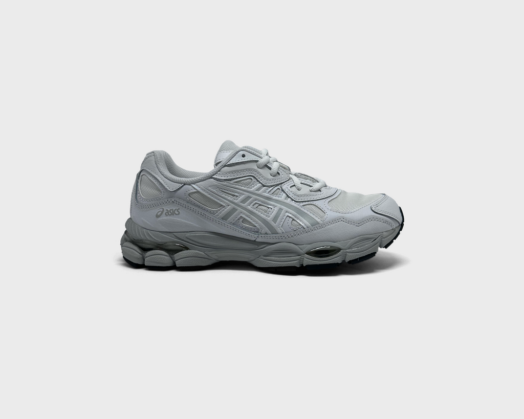 Asics Gel-NYC White Glacier Grey Sneaker weiß grau Außenseite Seitenansicht