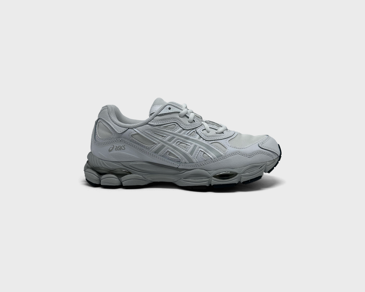 Asics Gel-NYC White Glacier Grey Sneaker weiß grau Außenseite Seitenansicht