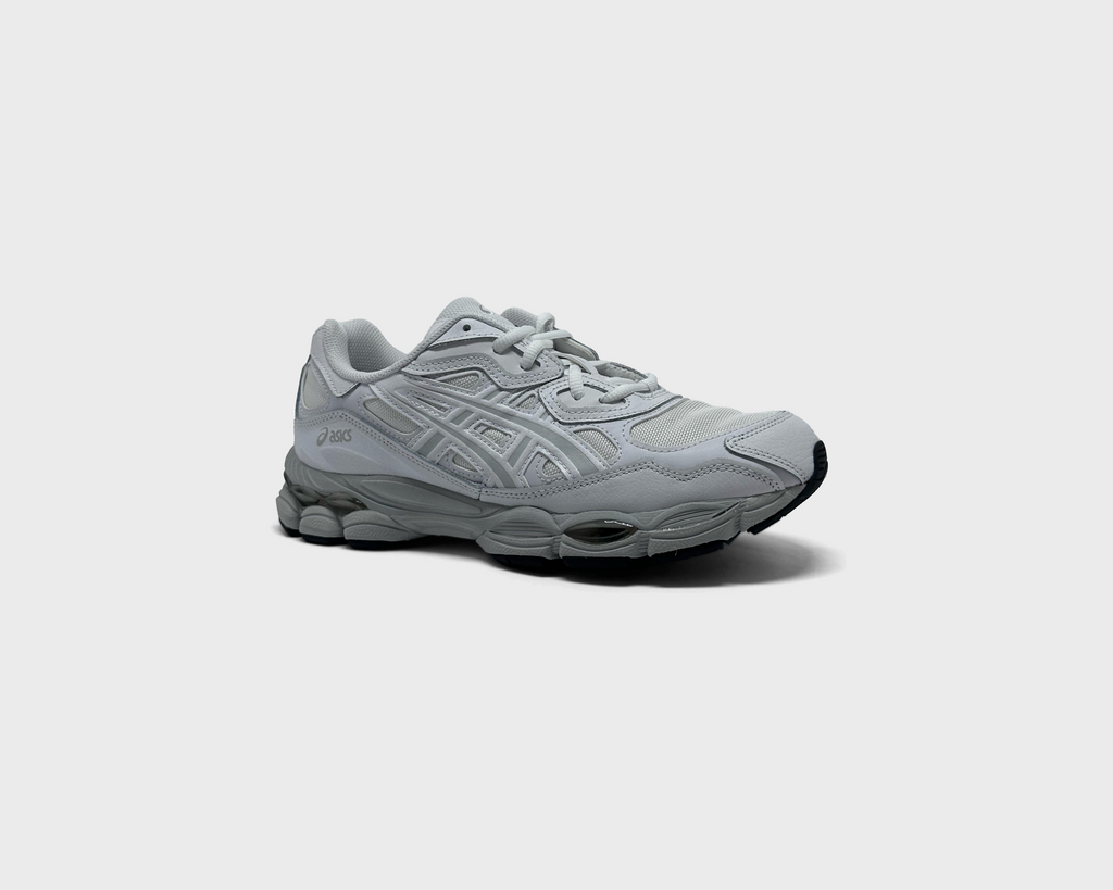 Asics Gel-NYC White Glacier Grey Sneaker weiß grau schräg von vorne