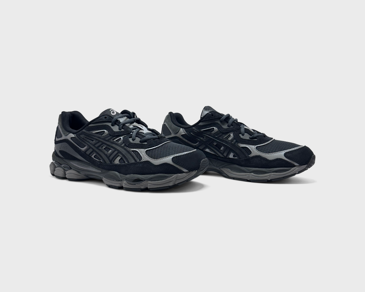 Asics Gel-NYC Graphite Grey Black Sneaker grau schwarz Paar schräg von vorne