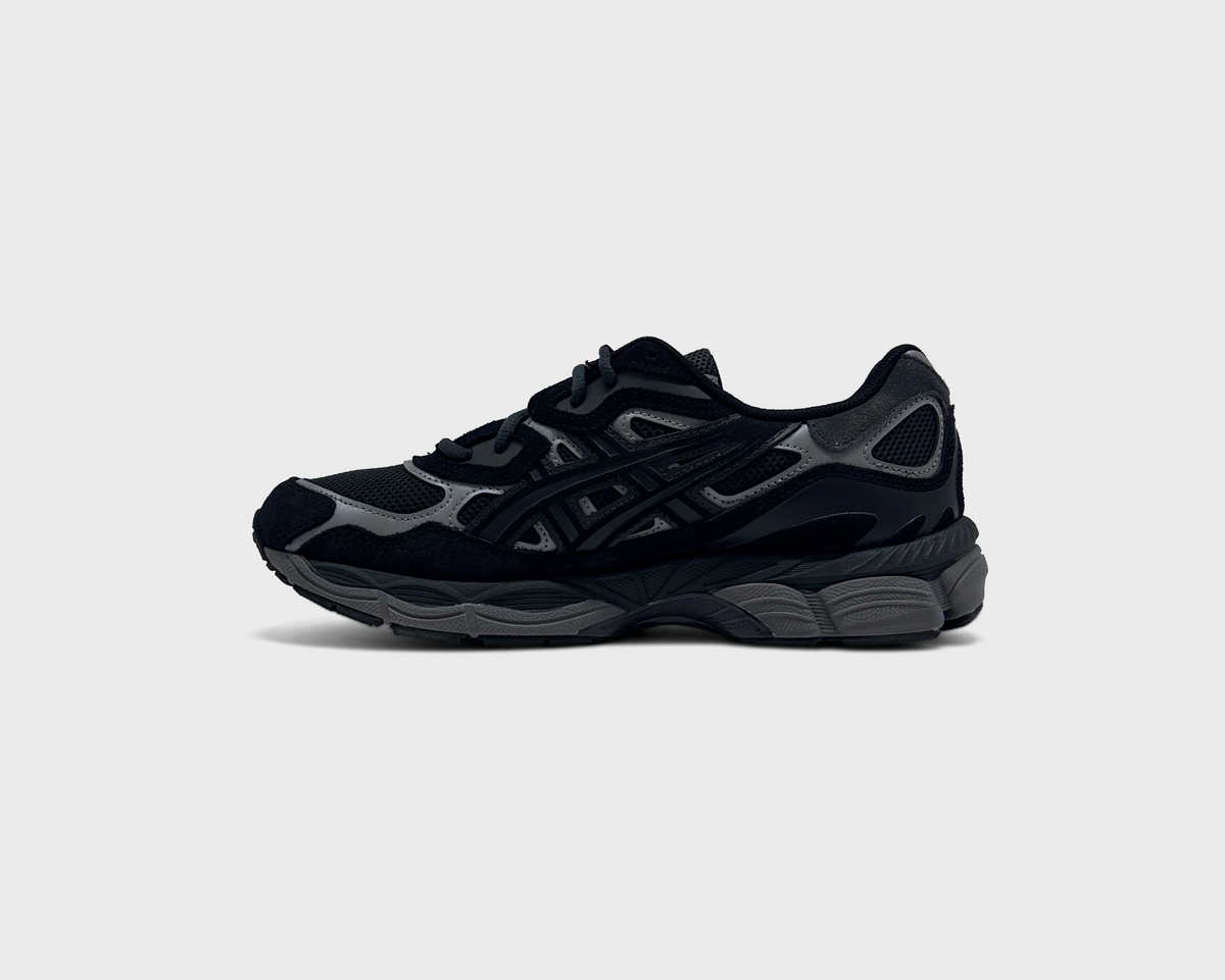 Asics Graphite Grey Black Sneaker grau schwarz Innenseite Seitenansicht
