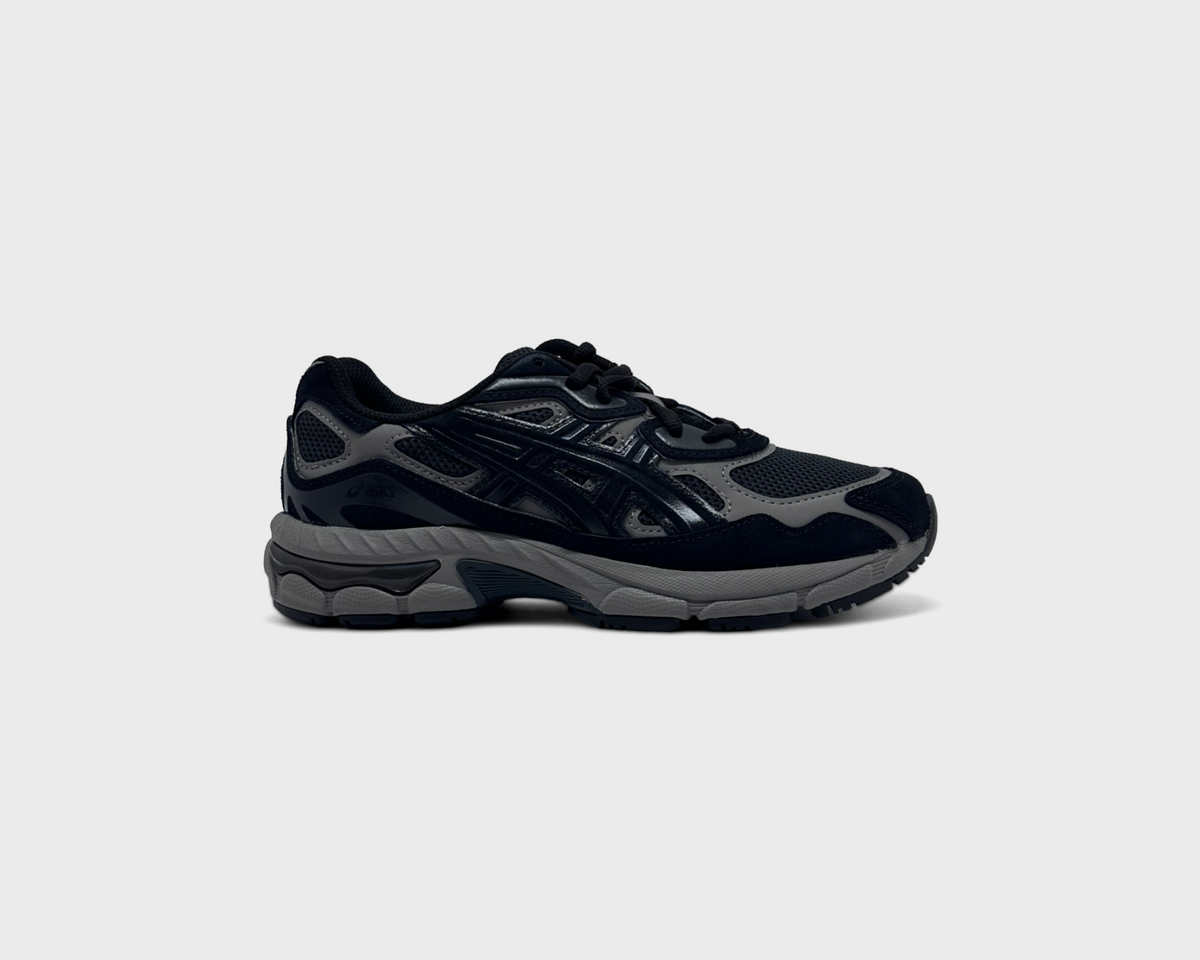 Asics Gel-NYC Graphite Grey Black Kids Sneaker grau schwarz Außenseite Seitenansicht