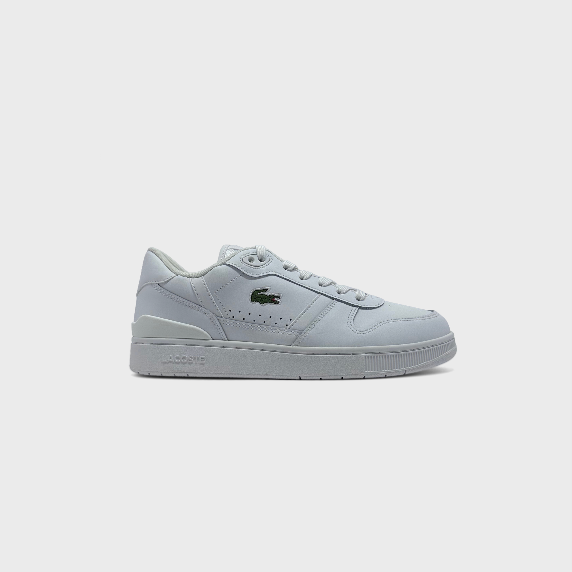 Lacoste T-Clip Set White Sneaker weiß Außenseite Seitenansicht
