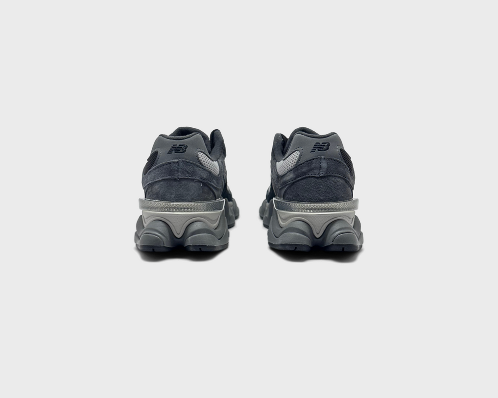 New Balance 9060 Black Grey Sneaker schwarz grau Paar Rückansicht