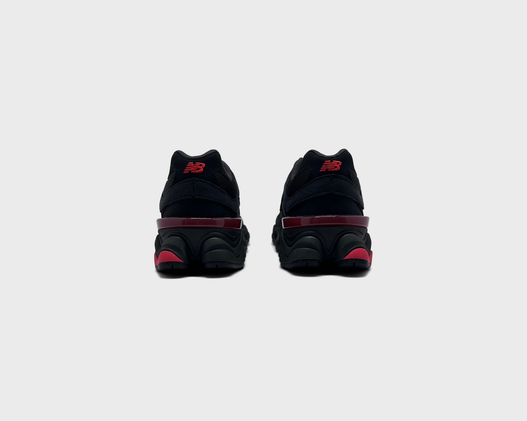 New Balance 9060 Black Red Kids Sneaker schwarz rot Paar Rückansicht