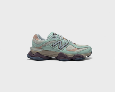New Balance 9060 Green Brown Sneaker grün braun Außenseite Seitenansicht

