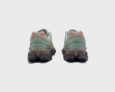 New Balance 9060 Green Brown Sneaker grün braun Sneaker Paar Rückansicht
