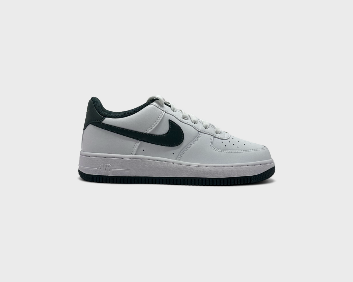 Nike Air Force 1 White Vintage Green Kids Sneaker weiß grün Außenseite Seitenansicht