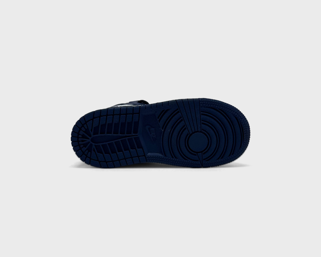 Nike Air Jordan 1 Retro High OG Midnight Navy Kids Sneaker dunkelblau weiß Sohle Unterseite