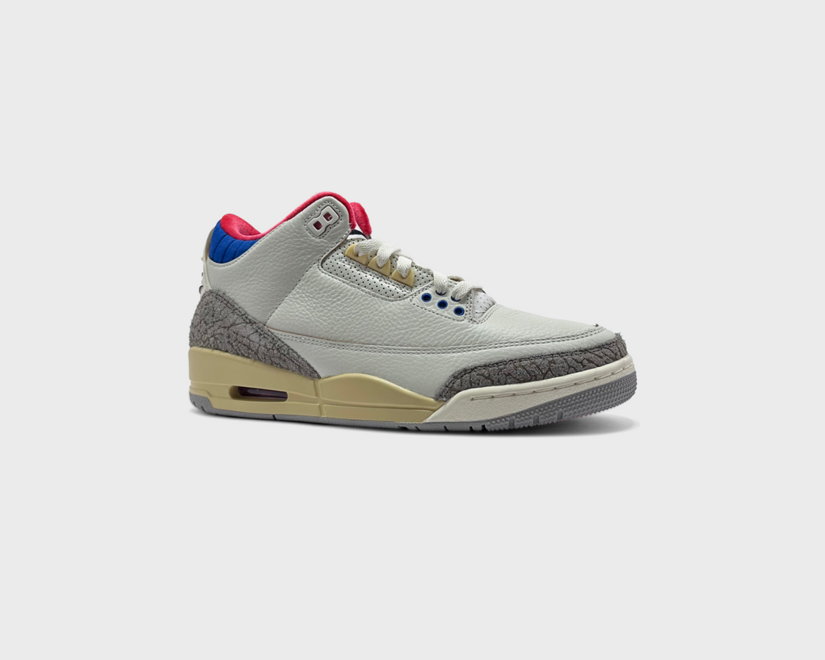 Nike Air Jordan 3 Retro OG Seoul 2.0 Sneaker weiß grau schräg von vorne