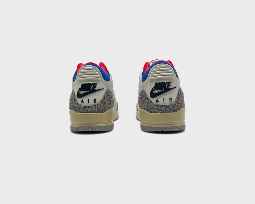 Nike Air Jordan 3 Retro OG Seoul 2.0 Sneaker weiß grau Paar Rückansicht