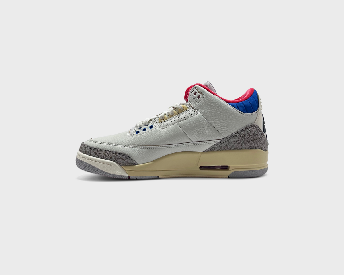 Nike Air Jordan 3 Retro OG Seoul 2.0 Sneaker weiß grau Innenseite Seitenansicht