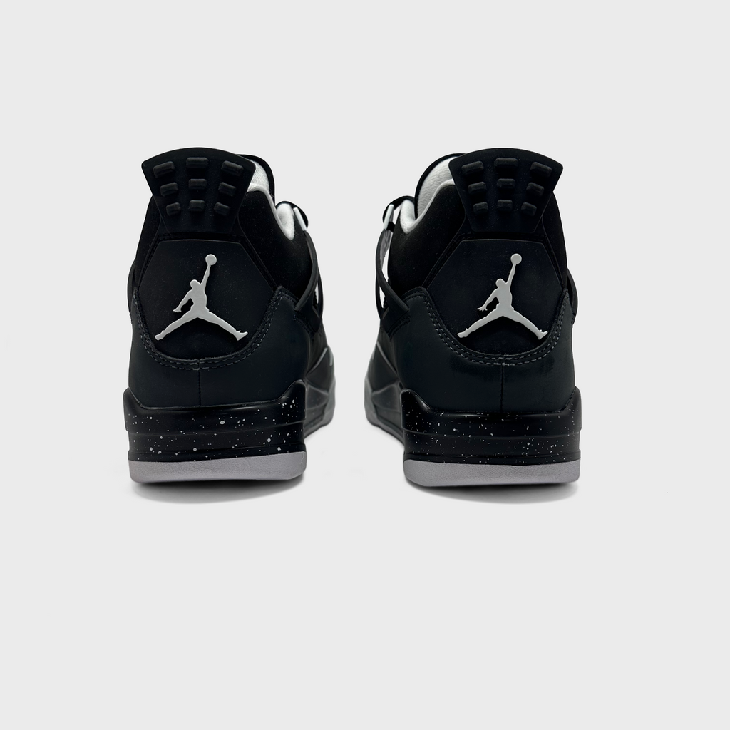 Nike Air Jordan 4 SE Fear Sneaker grau schwarz Sneaker Paar Rückansicht
