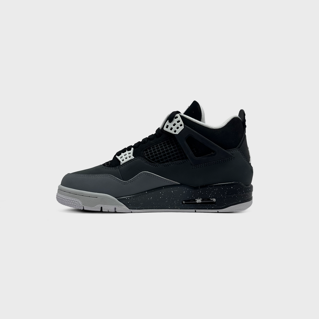 Nike Air Jordan 4 SE Fear Sneaker grau schwarz Innenseite Seitenansicht
