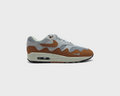 Nike Air Max 1 Patta Waves Monarch Sneaker silber orange Außenseite Seitenansicht