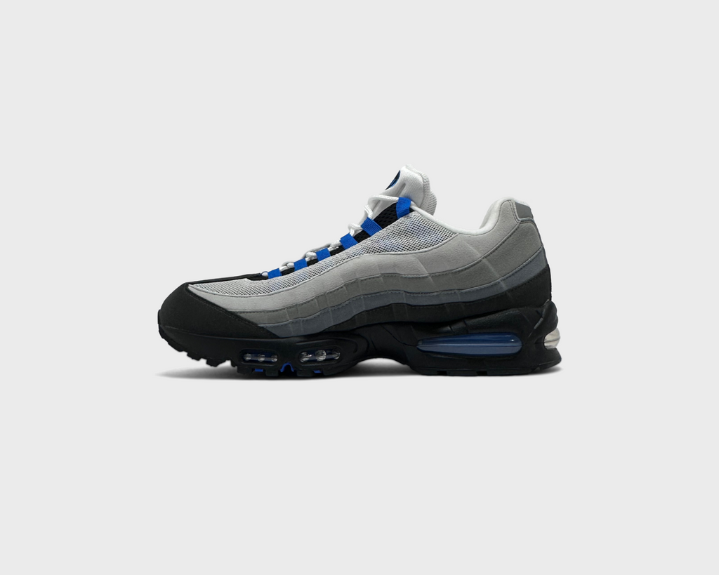 Nike Air Max 95 Blue Spark Sneaker schwarz grau blau Innenseite Seitenansicht