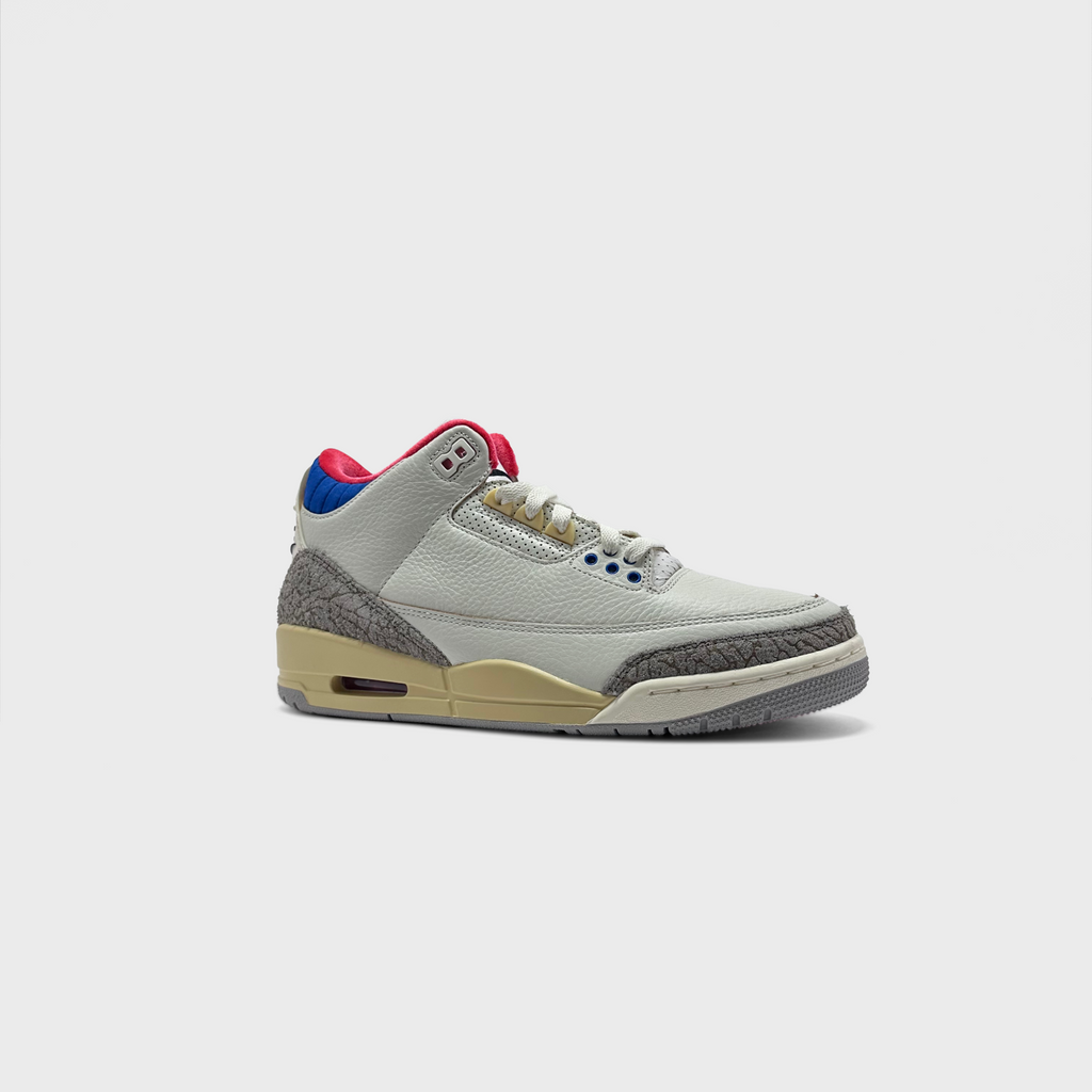 Nike Jordan 3 Retro Soul 2.0 White Grey Sneaker weiß grau schräg von vorne

