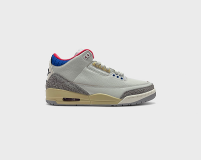 Nike Jordan 3 Retro Soul 2.0 White Grey Sneaker weiß grau Außenseite Seitenansicht
